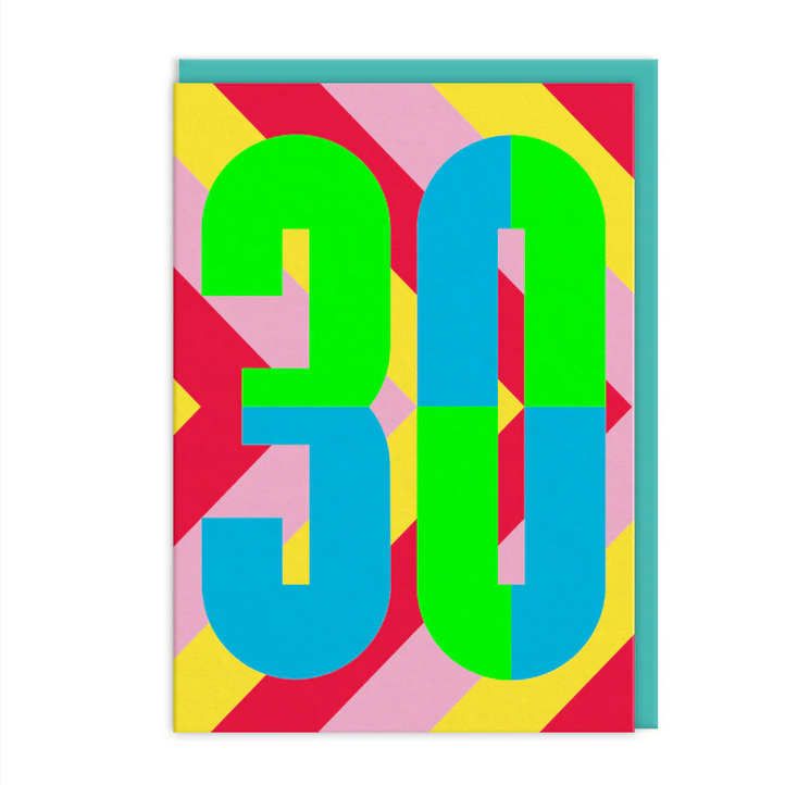 30th Birthday Greeting Card