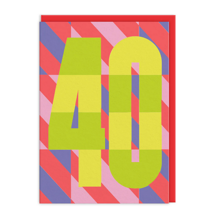 40th Birthday Greeting Card