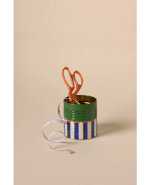 A Dopo Solid & Striped Storage Tin