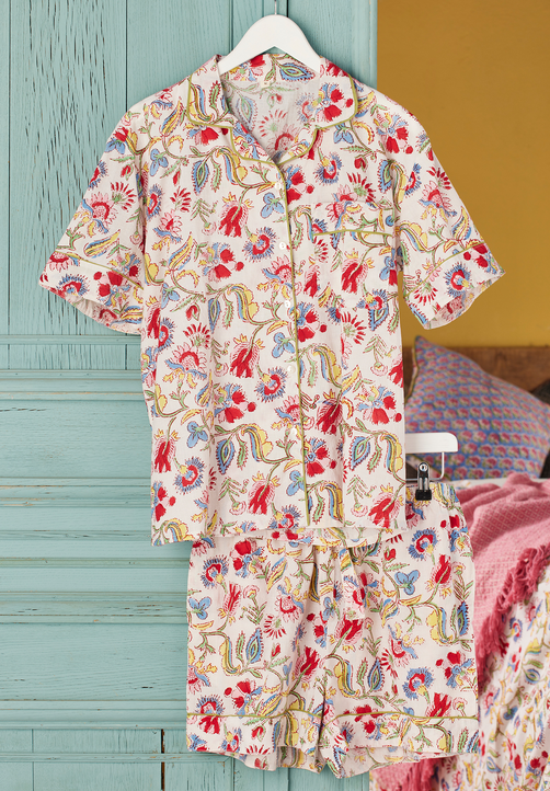 Shvanthi Block Print Short Pyjamas