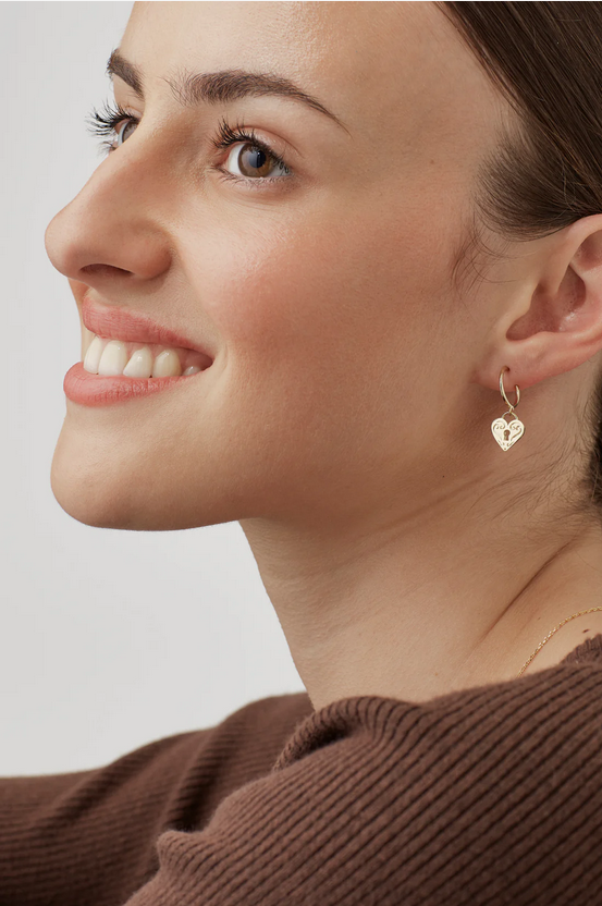 Estella Bartlett Gold Padlock Earrings