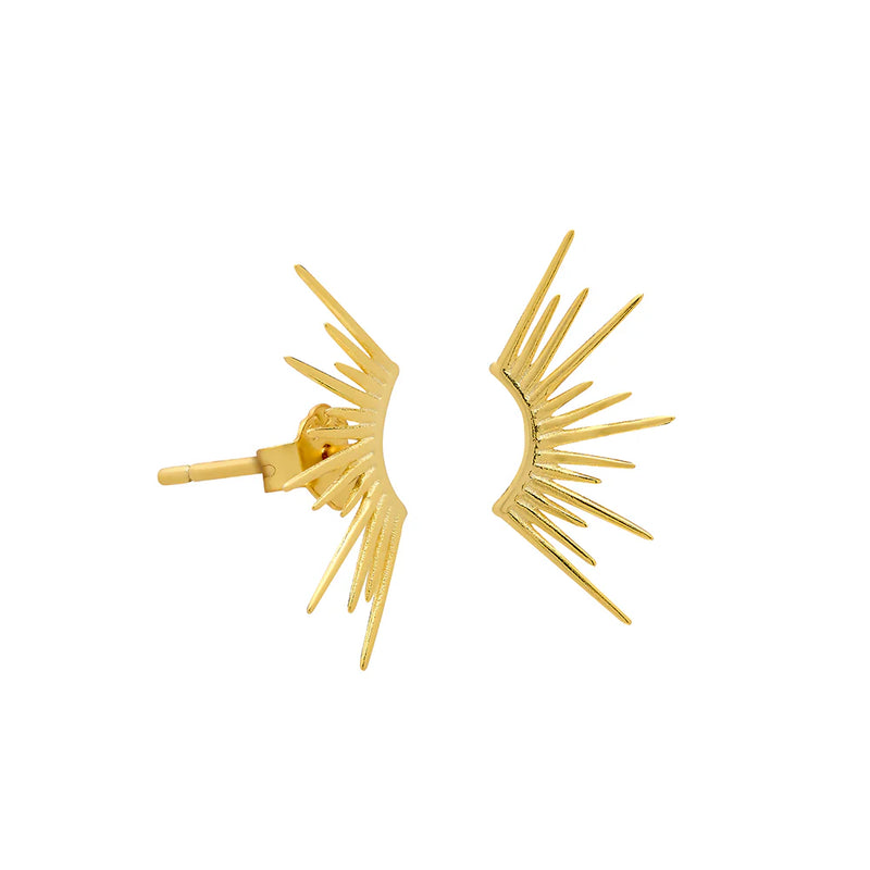 Little Nell Vermeil Sun Ray Studs (Gold/Silver)