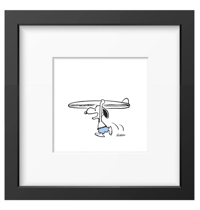 Peanuts Surf's Up Framed Print