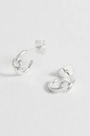 Estella Bartlett Pave Circle Hoops