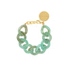 Flat Chain Bracelet in Jade