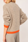 Indi & Cold Orange Trim Knit