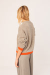 Indi & Cold Orange Trim Knit