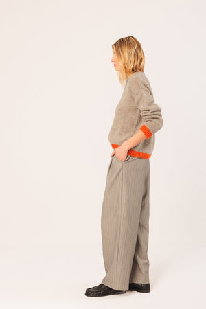 Indi & Cold Orange Trim Knit