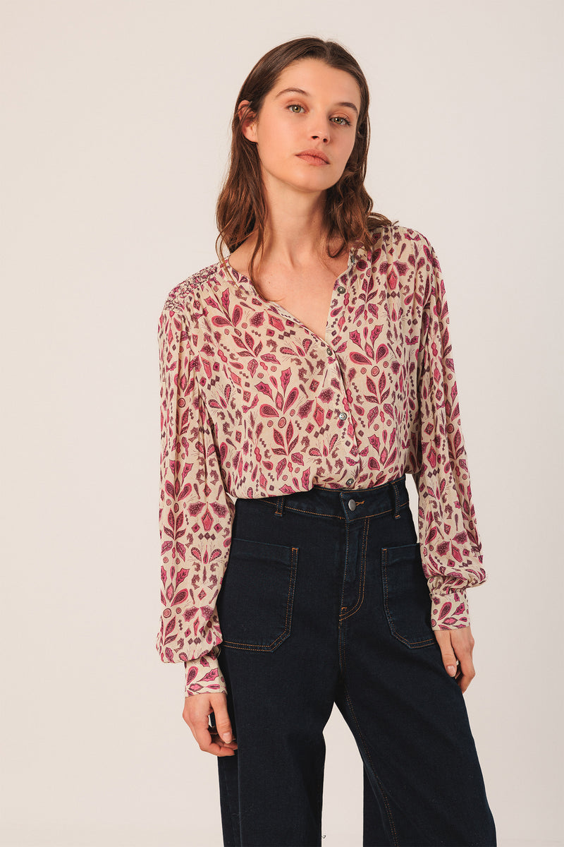 Indi & Cold Floral Print Shirt