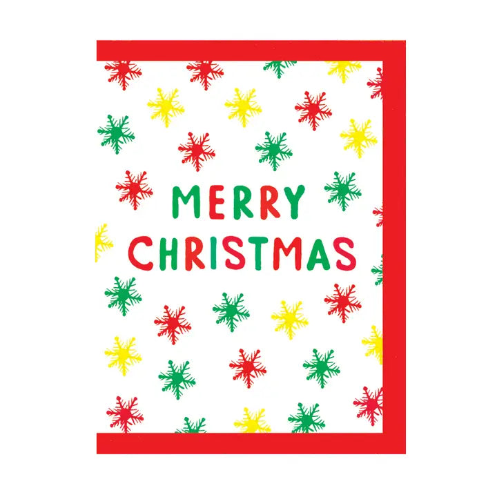 Earlybird Designs Snowflakes Mini Merry Christmas Card