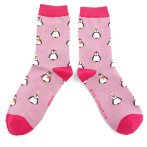 Miss Sparrow Bamboo Baby Penguins Socks