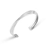 Orelia Interlocking Open Bangle Silver or Gold
