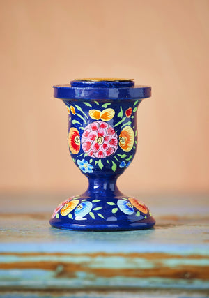 Hand Painted Kashmiri Candlestick