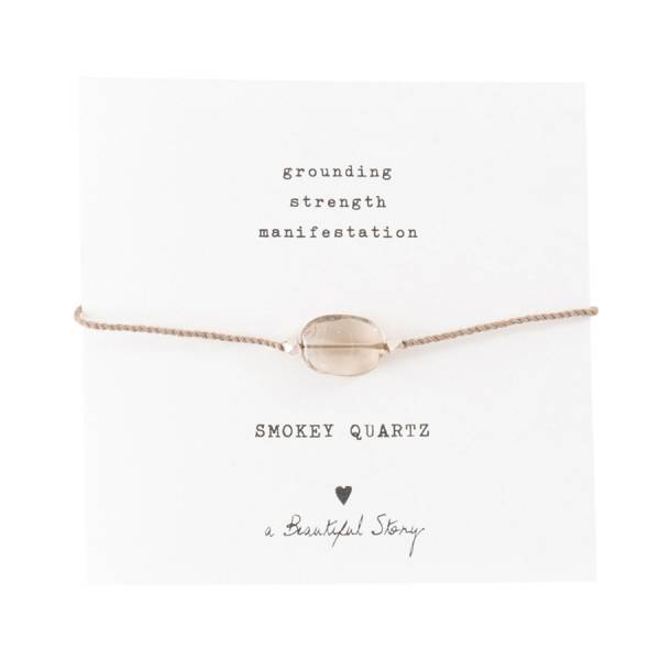 A Beautiful Story Smokey Quartz Gemstone Bracelet
