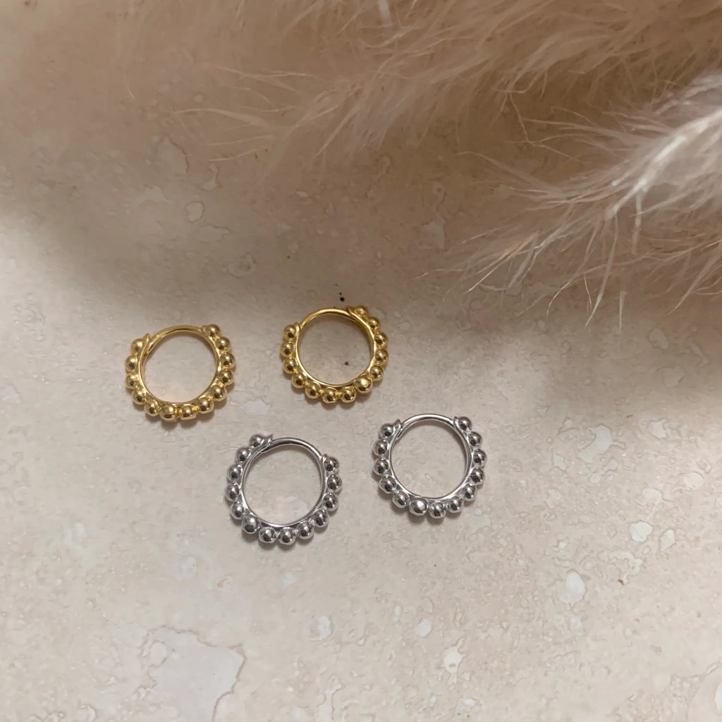 Little Nell Hinged Bubble Hoop Earrings