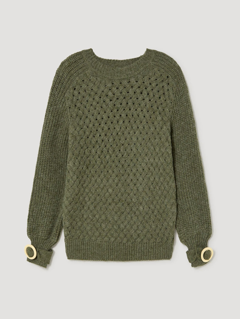 Skatie Knitted Jumper with Buckles