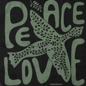 Khaki Peace and Love Mini Scarf