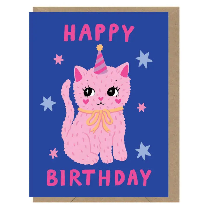 Earlybird Designs Birthday Cat Mini Card