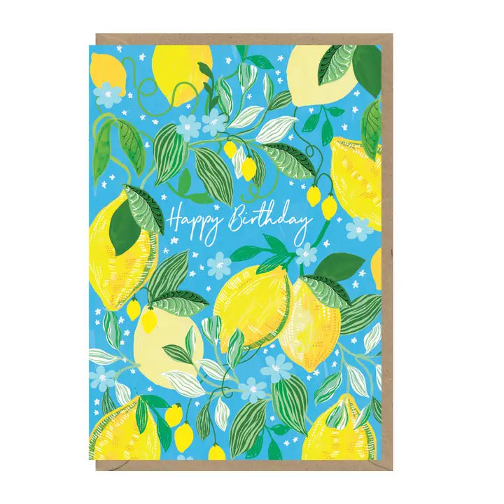Earlybird Designs Lemon Design Birthday Card