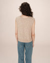 Grace & Mila Santa Beige Sleeveless Cardigan