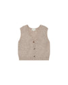 Grace & Mila Santa Beige Sleeveless Cardigan