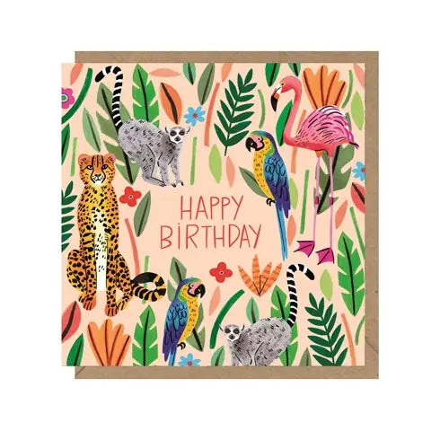 Earlybird Designs Jungle Happy Birthday Card