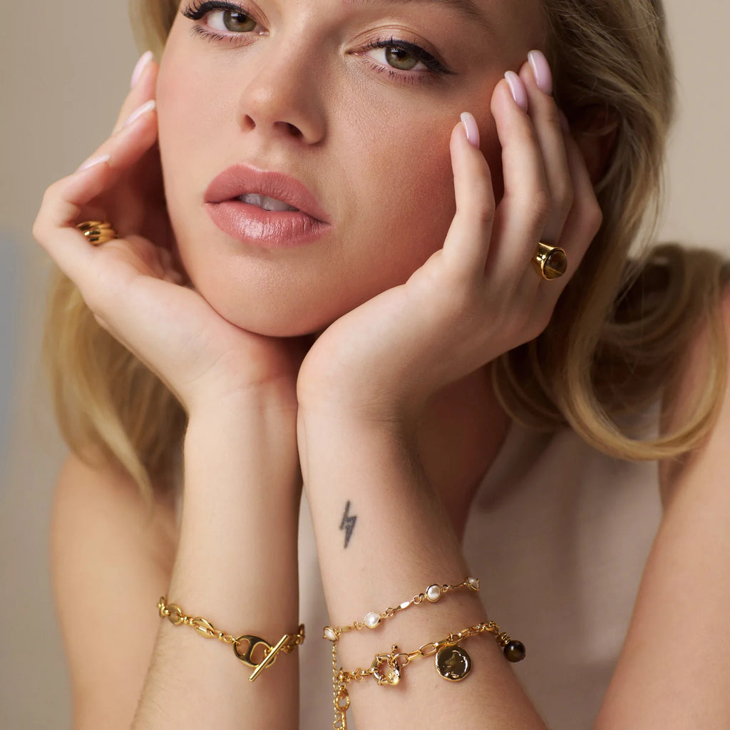 Orelia Mariner Chain T-Bar Bracelet