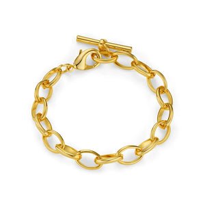 Orelia Oval Link T-Bar Drop Bracelet
