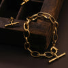 Orelia Oval Link T-Bar Drop Bracelet
