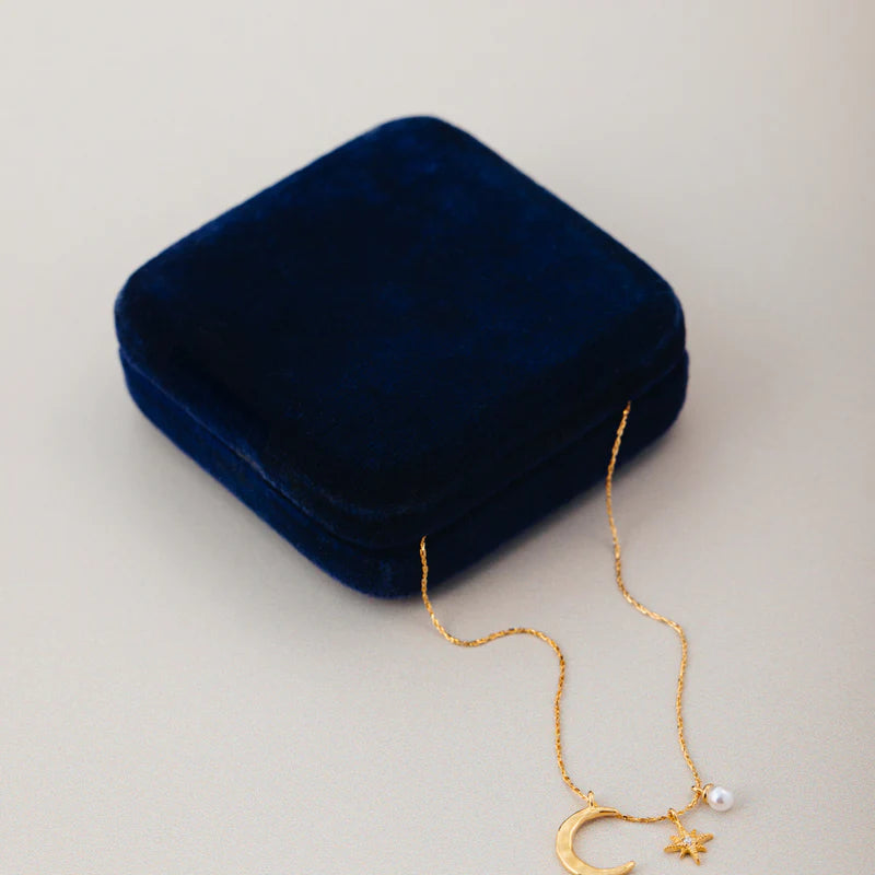 Orelia Fine Moon & Micro Charm Necklace