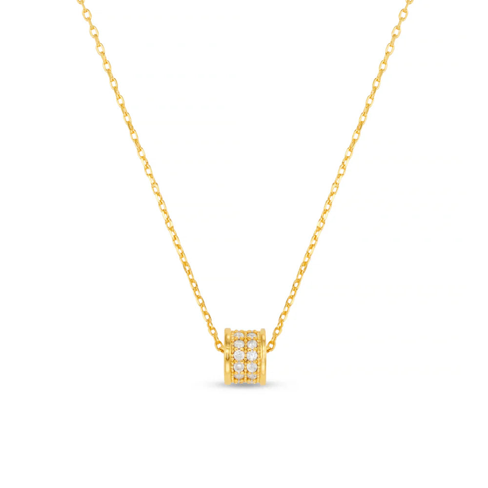 Orelia Pavé Thread Through Necklace