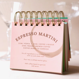 Lisa Angel Cocktail Recipe Flip Chart