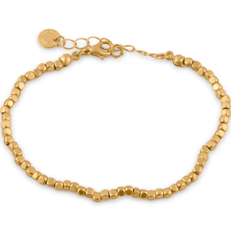 Big Metal Salome Beaded Matte Bracelet