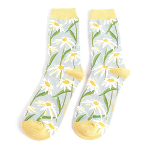 Miss Sparrow Bamboo Oxeye Daisies Socks