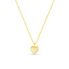 Orelia Domed Heart Charm Short Necklace