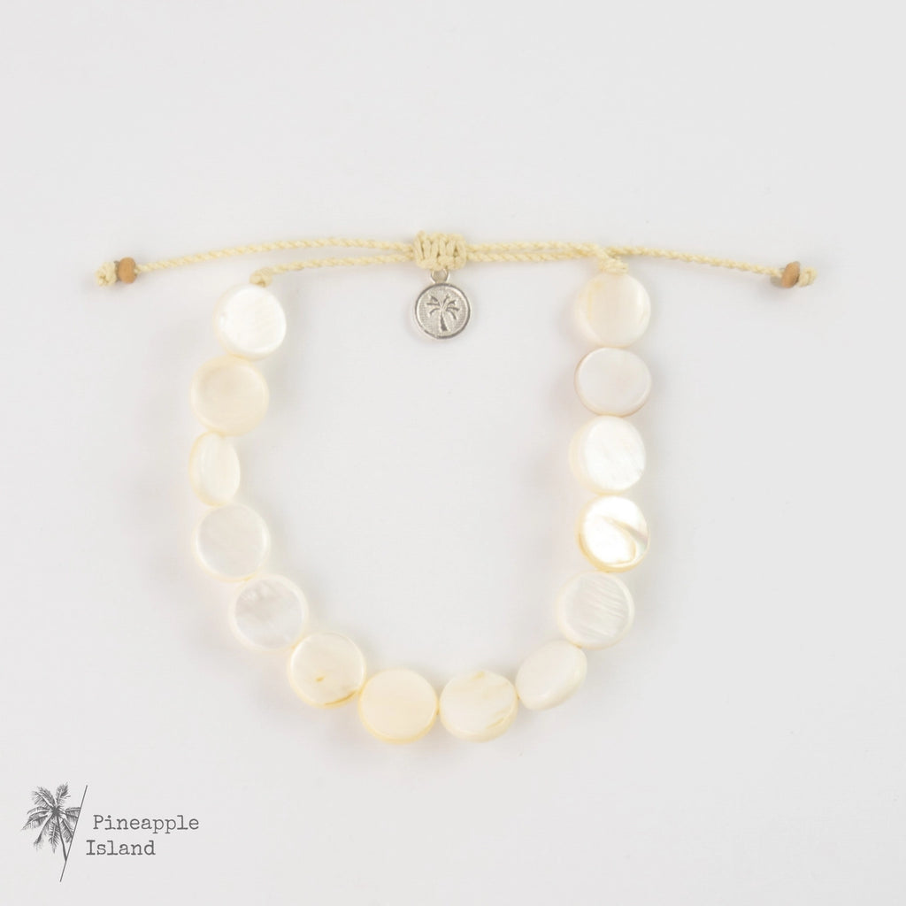 Mother of Pearl Disc Bracelet