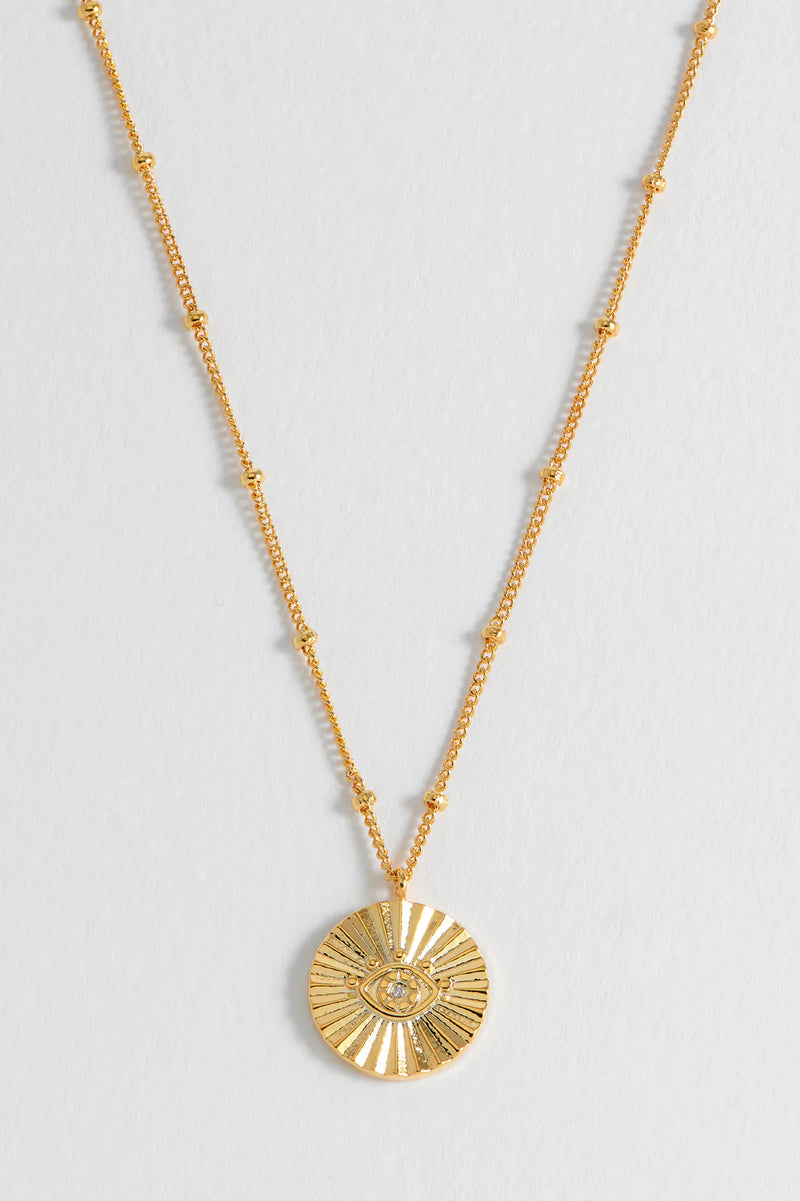 Estella Bartlett Eye Coin Necklace