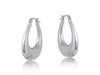 Big Metal Elvira Oval Earrings