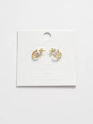 Estella Bartlett Double Illusion Hoop Earrings