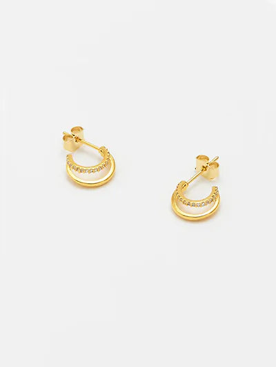 Estella Bartlett Double Illusion Hoop Earrings