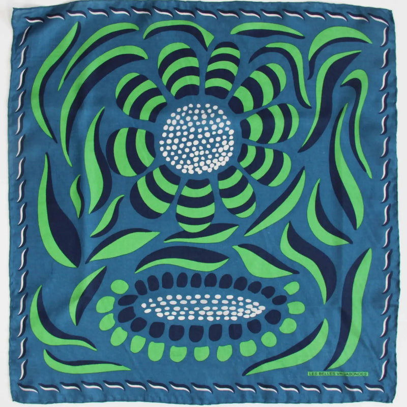 Mini Forget-me-not Green Scarf