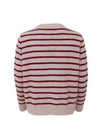 Black Colour Dell Stripe Knit Cardigan