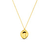 Orelia Polished Organic Oval Charm Necklace