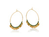 Big Metal Gergana Beaded Hoop Earrings