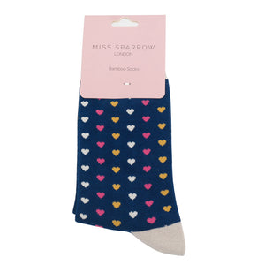 Miss Sparrow Bamboo Heart Socks