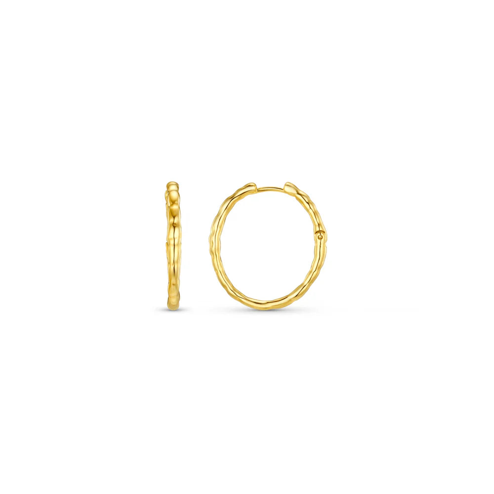Orelia Molten Oval Mid Sized Hoops