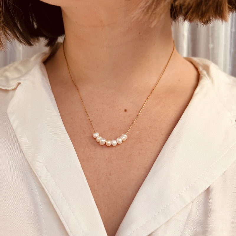 Little Nell Everyday Beaded Pearl Necklace