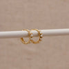Little Nell Gold Opal Huggie Hoops