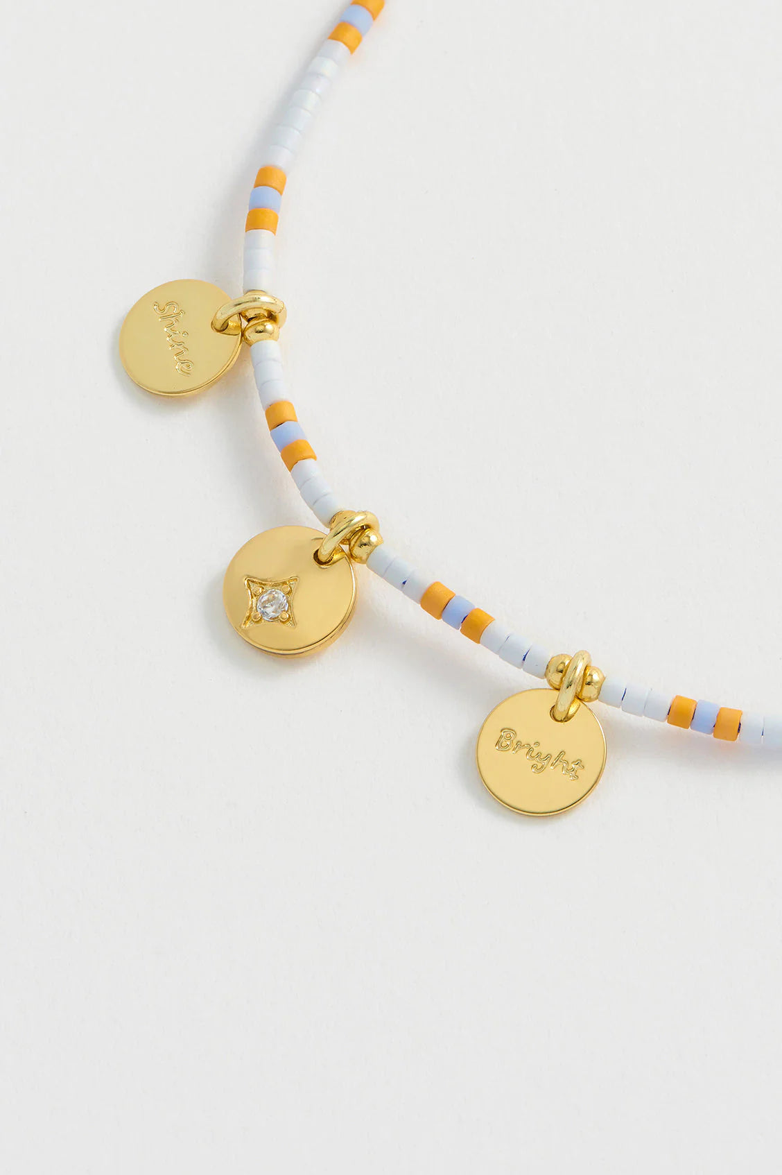Estella Bartlett Gold Plated Blue Shine Bracelet Mint Tea