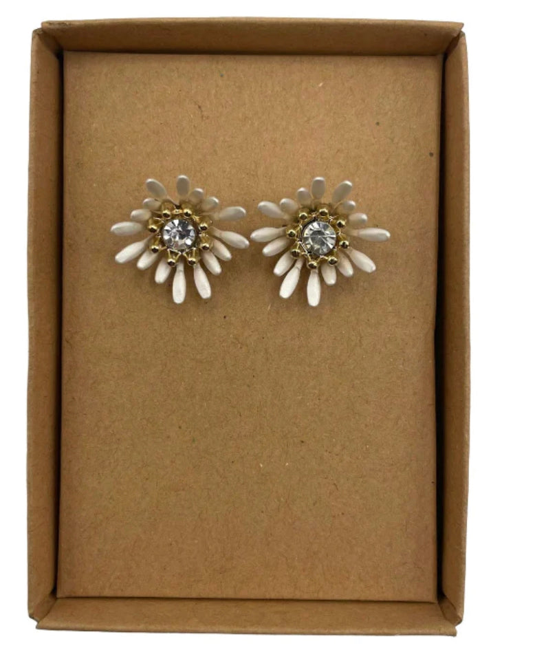 Sixton London Sparkle Flower Earrings